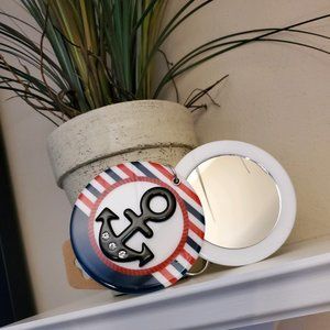 Anchor Keychain with Mirror